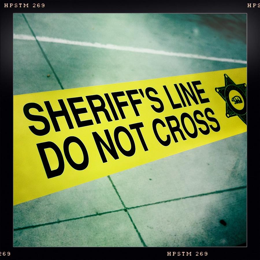 Do Not Cross Photograph - Sheriffs Line - Do Not Cross by Nina Prommer