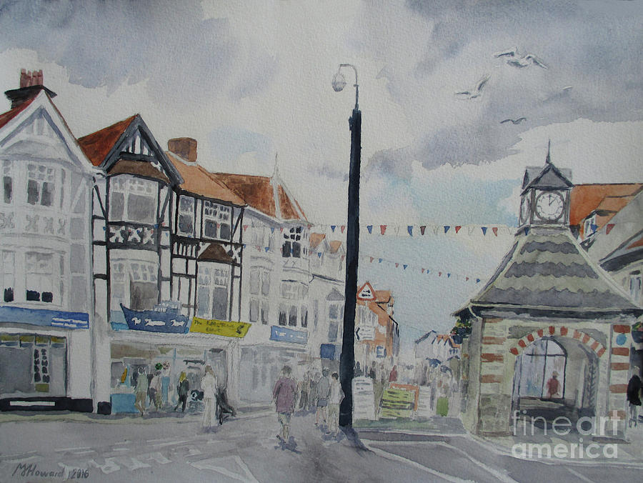 Sheringham High Street Painting by Martin Howard