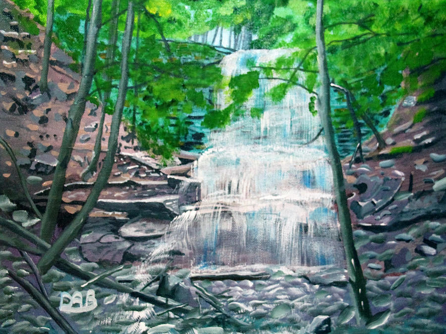 Sherman Falls Painting by David Bigelow