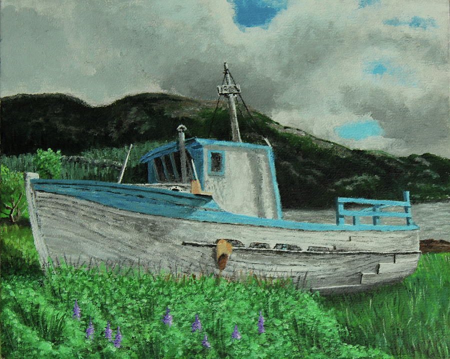 Boat Painting - Sherry D by Thom Barker