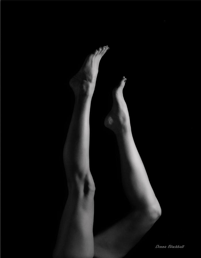 Black And White Photograph - Shes Got Legs by Donna Blackhall