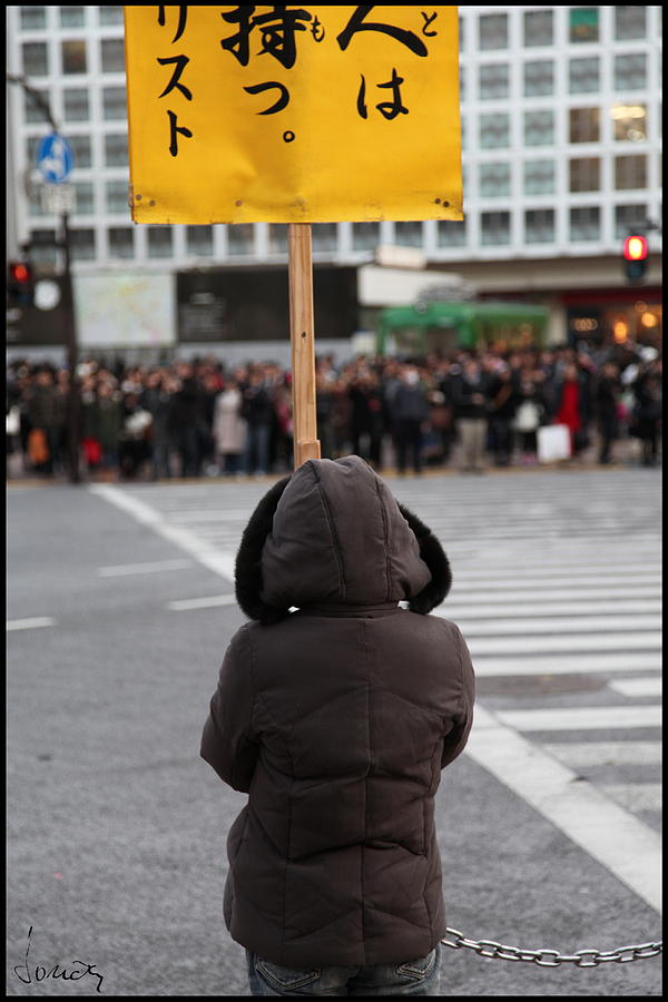 Shibuya protest Photograph by Boris Loncar