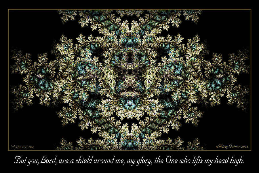 Abstract Digital Art - Shield Around Me by Missy Gainer