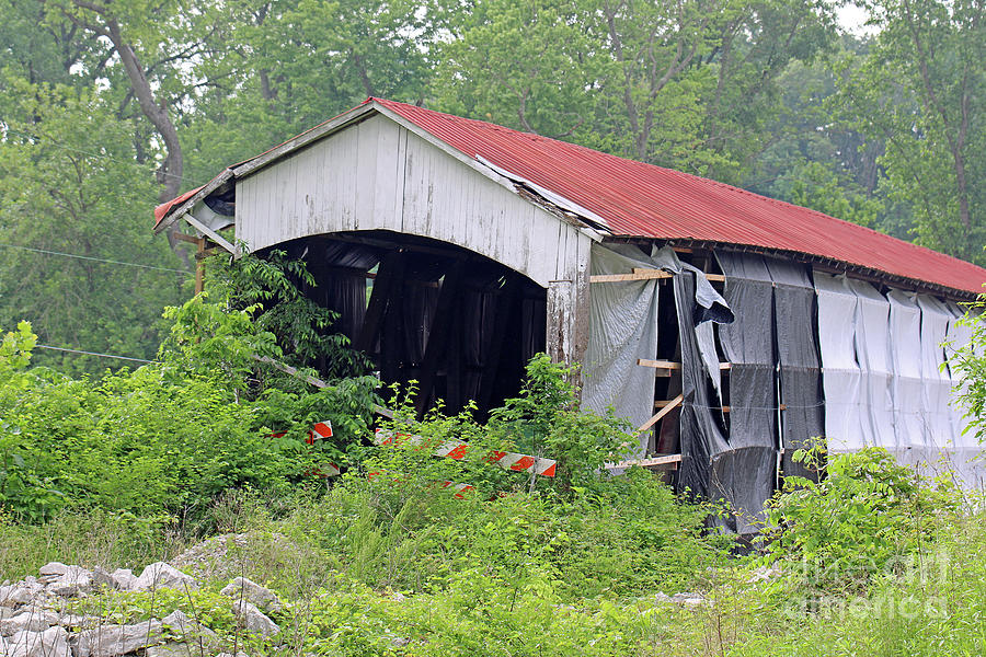 Shieldstown Covered Bridge, Indiana #2 Photograph by Steve Gass