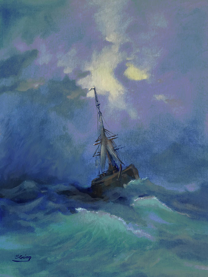 Ship Painting - Shifting Tides by Shane Guinn