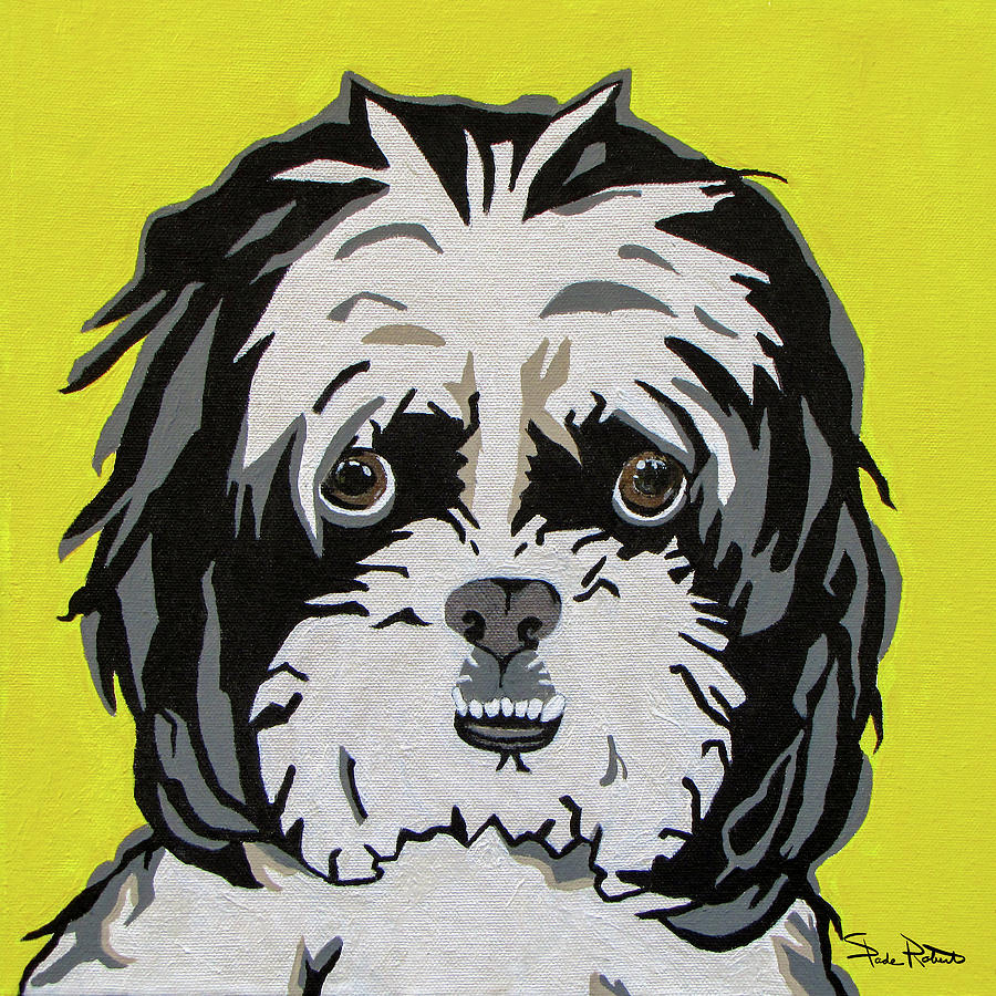 Dog Painting - Shih tzu by Slade Roberts