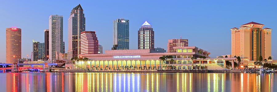 Shimmering Lights in Tampa Harbor Photograph by Frozen in Time Fine Art Photography