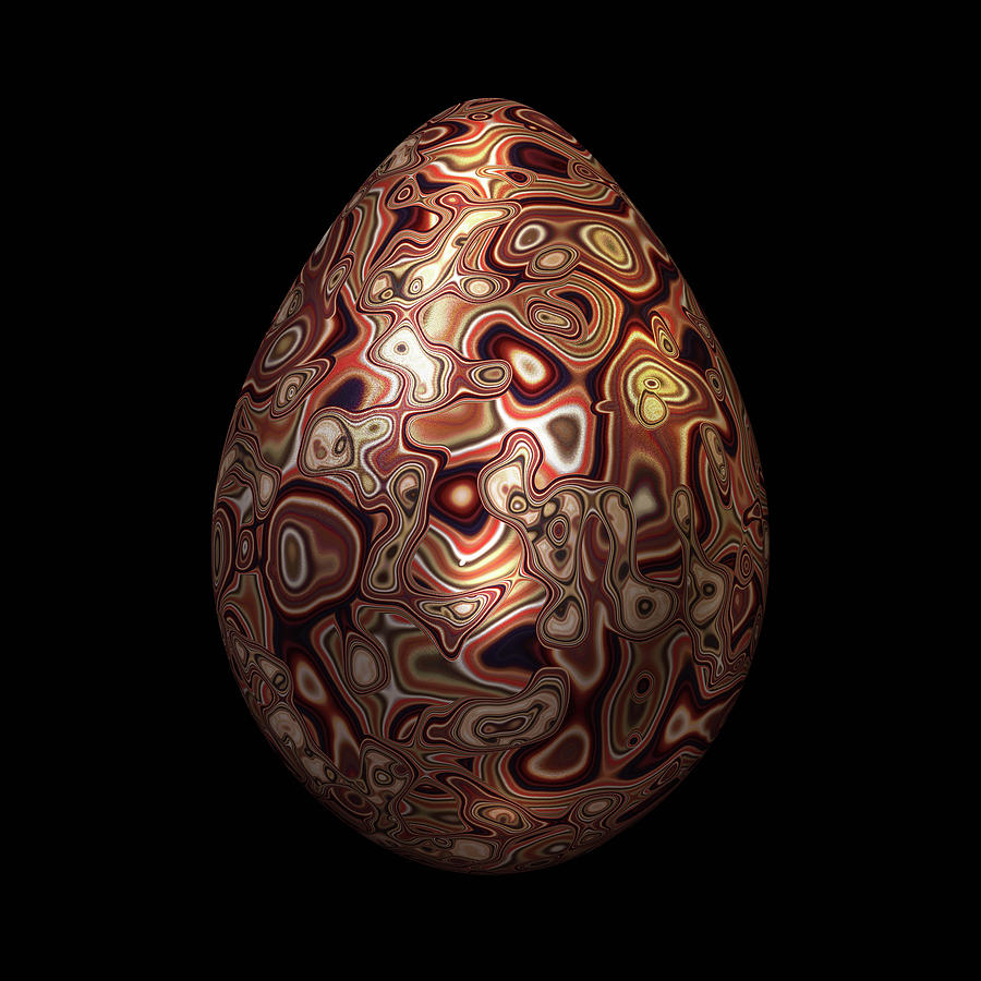 Shimmering Ornamental Egg Digital Art by Hakon Soreide