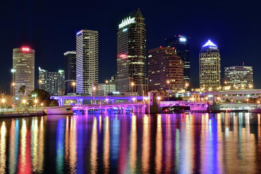 Shimmering Shining Tampa Lights Photograph by Frozen in Time Fine Art Photography