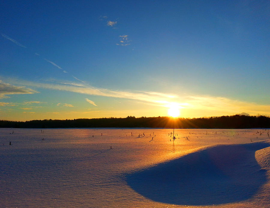 Shimmering Snowy Sunrise Photograph by Brook Burling