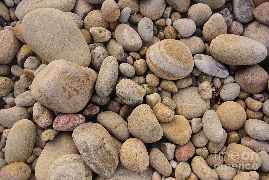 Stones Photograph - Shingle by Oscar Moreno Stones Photograph - Shingle by Oscar Moreno