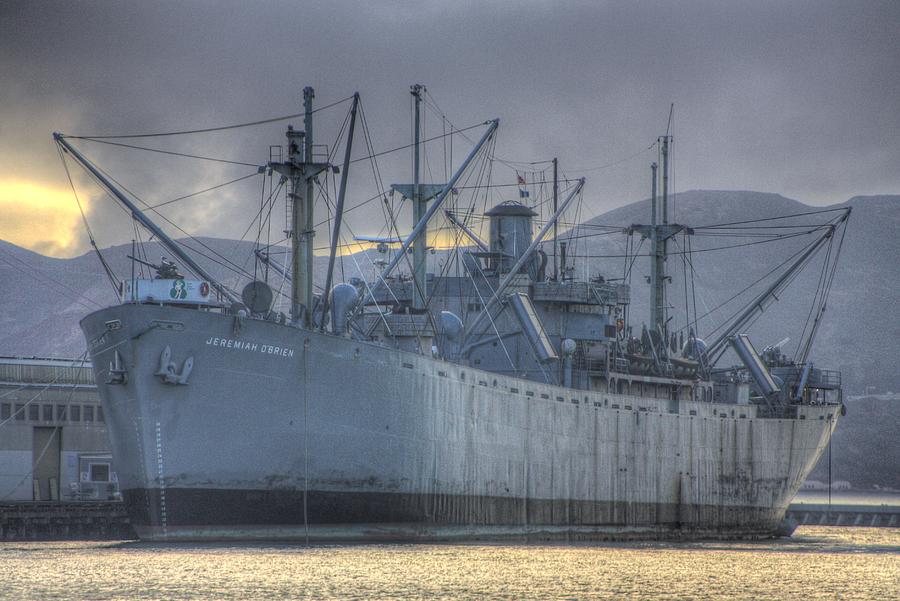 Ship at the harbor Photograph by Randy Wehner