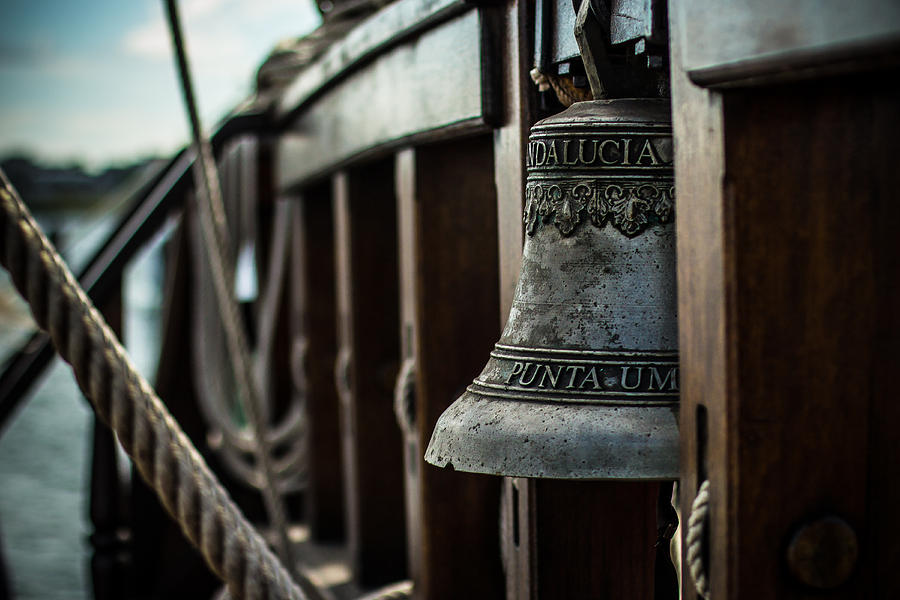 Ship Bell of El Galeon Andalucia Photograph by Robert Zeigler