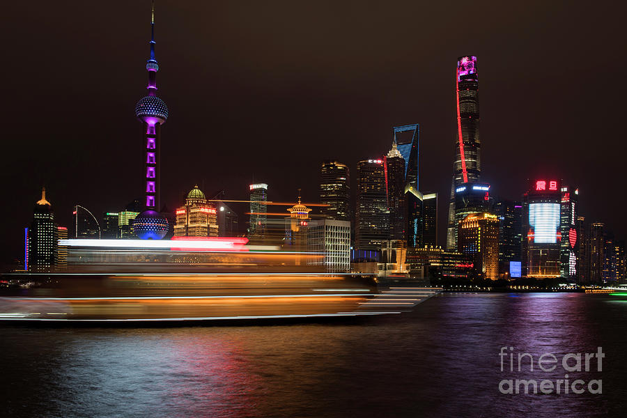 Ship in Shanghai Photograph by David Lichtneker