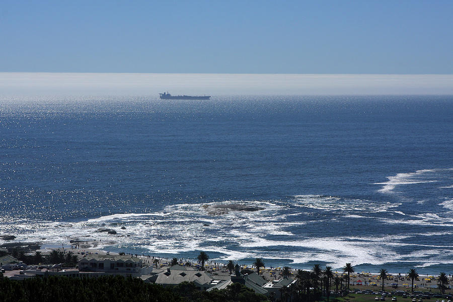 Ship In The Bay, Cape Town Photograph by Aidan Moran
