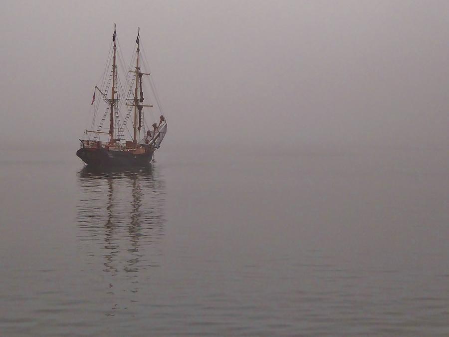 Ship in the Fog Photograph by Scott Hufford