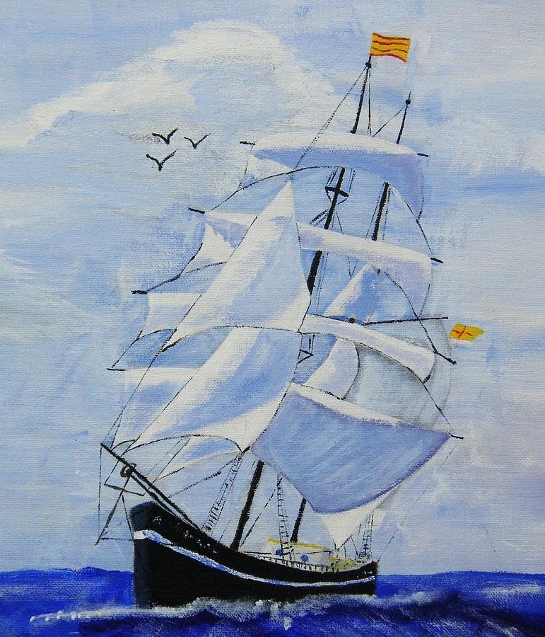 Boat Painting - Ship It by Rock Rivard
