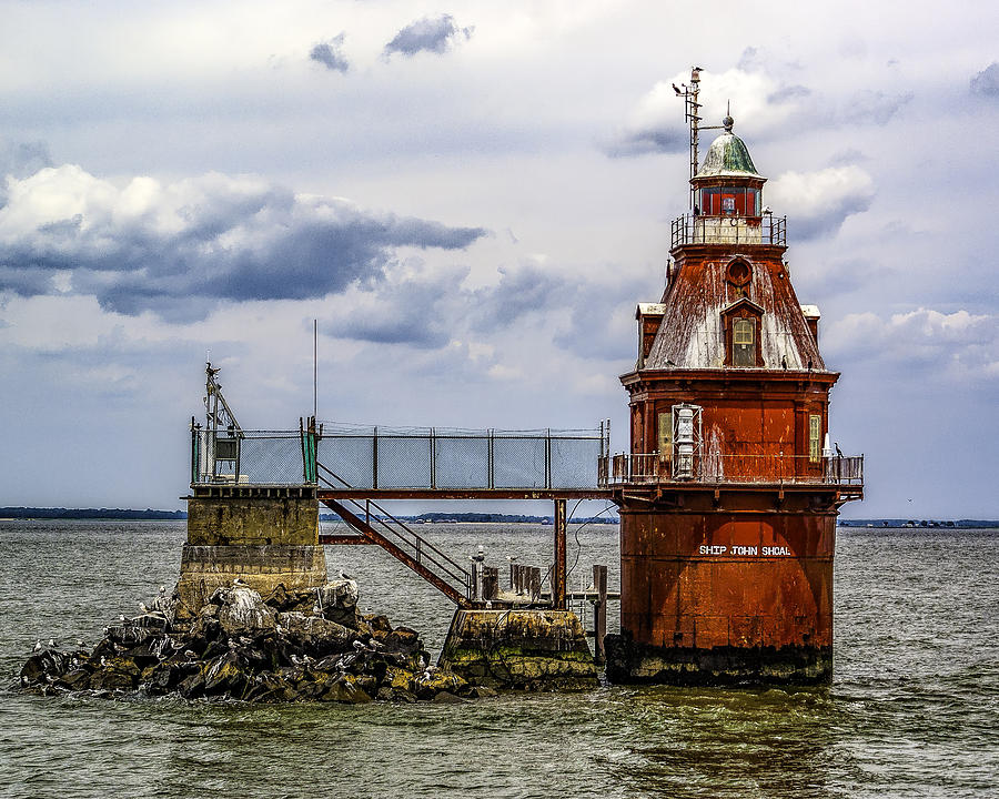 Ship John Shoal Lighthouse Photograph by Nick Zelinsky Jr