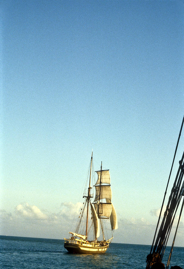 Ship off the bow Photograph by Douglas Barnett