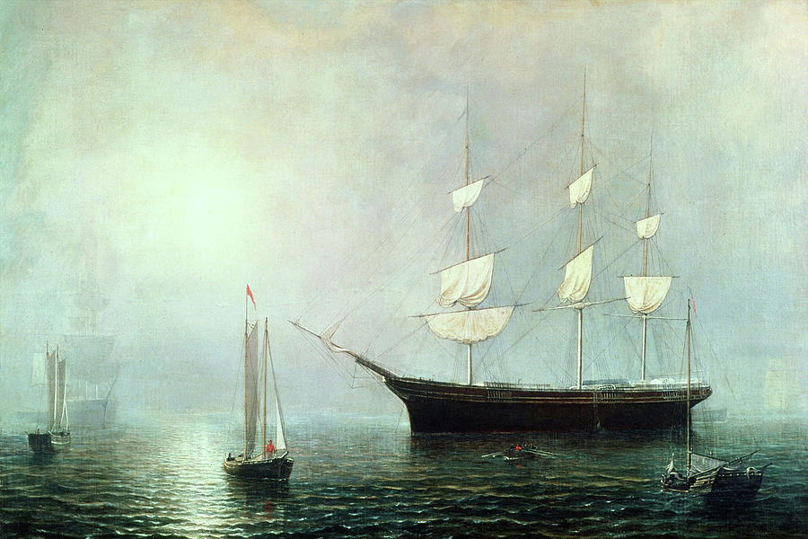 Ship Starlight by Fitz Henry Lane 1860 Painting by Movie Poster Prints