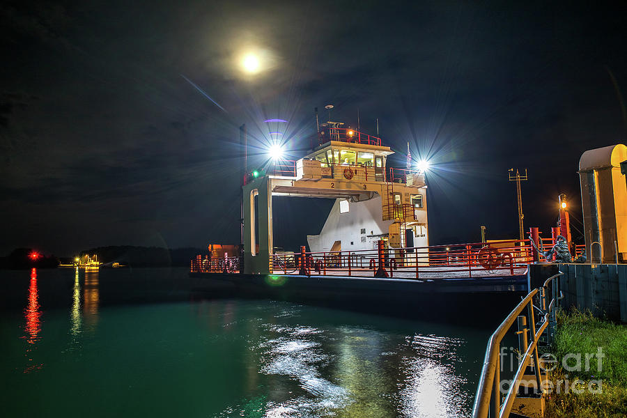 Ship Sugar Islander II In Da Moonlight -0937 Photograph by Norris Seward