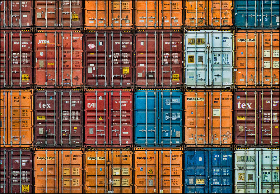 Shipping Containers Photograph by Ginger Wakem