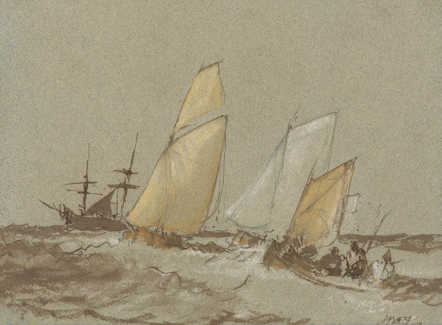 Shipping Painting by Joseph Mallord William Turner