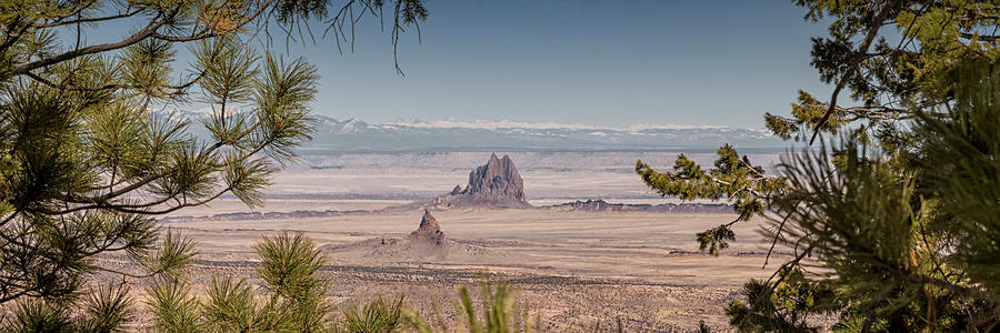 Shiprock From Arizona Panorama - New Mexico Photograph by Brian Harig