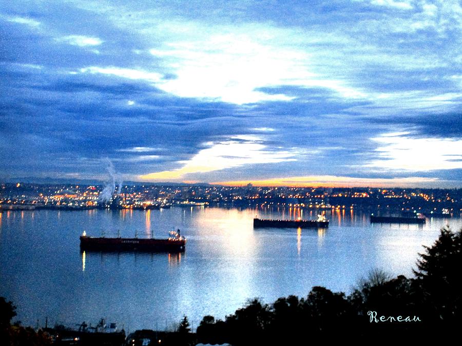 SHIPS at PORT OF TACOMA W A Photograph by A L Sadie Reneau