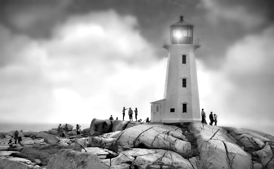 Peggy's Cove Lighthouse Photograph - Ships Call by Diana Angstadt
