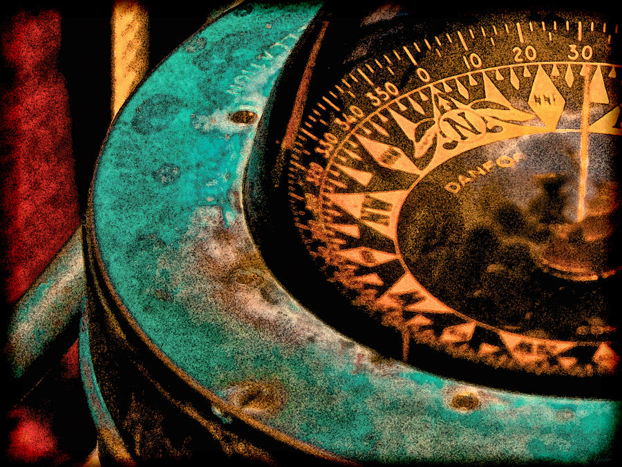 Ships Compass Photograph by Tony Grider