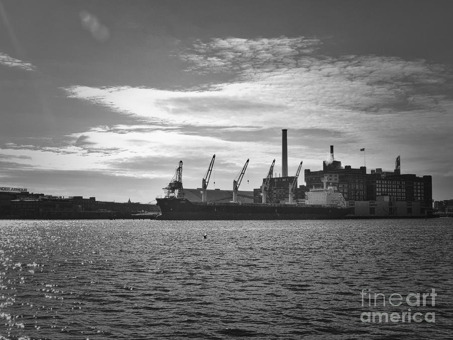 Ships in Baltimore Harbor Photograph by Doug Swanson - Fine Art America