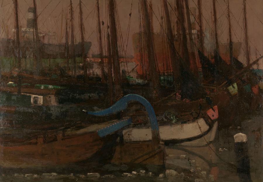 Ships in the Ice, George Hendrik Breitner 1901 Painting by Celestial Images