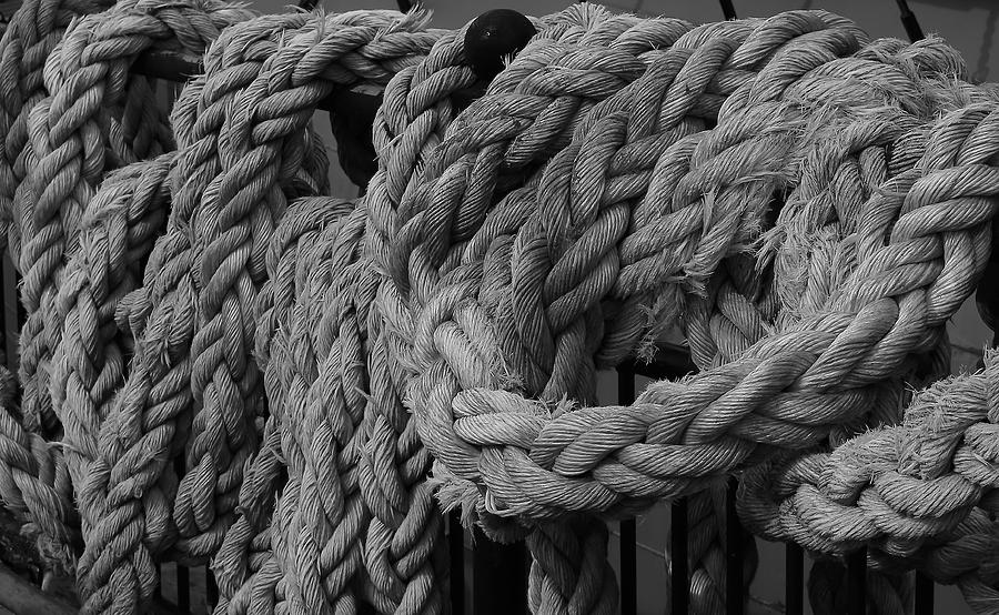 Ships Rope Photograph by Jeff Townsend