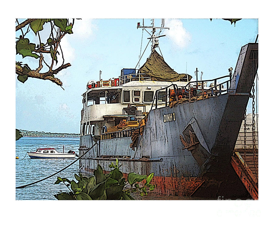 Shipside Vanuatu Photograph by Deb Nakano