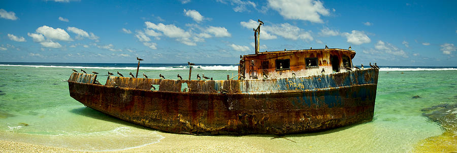 Shipwreck - Clipperton Atoll Photograph by Harry Donenfeld