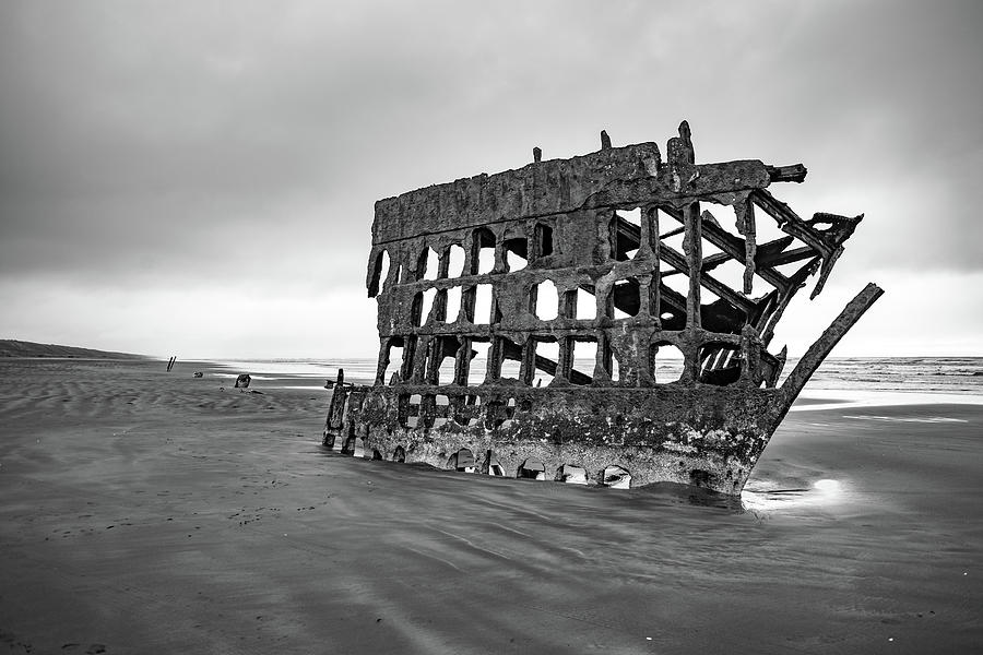 Shipwreck in Black and White Photograph by Ashlyn Gehrett - Pixels