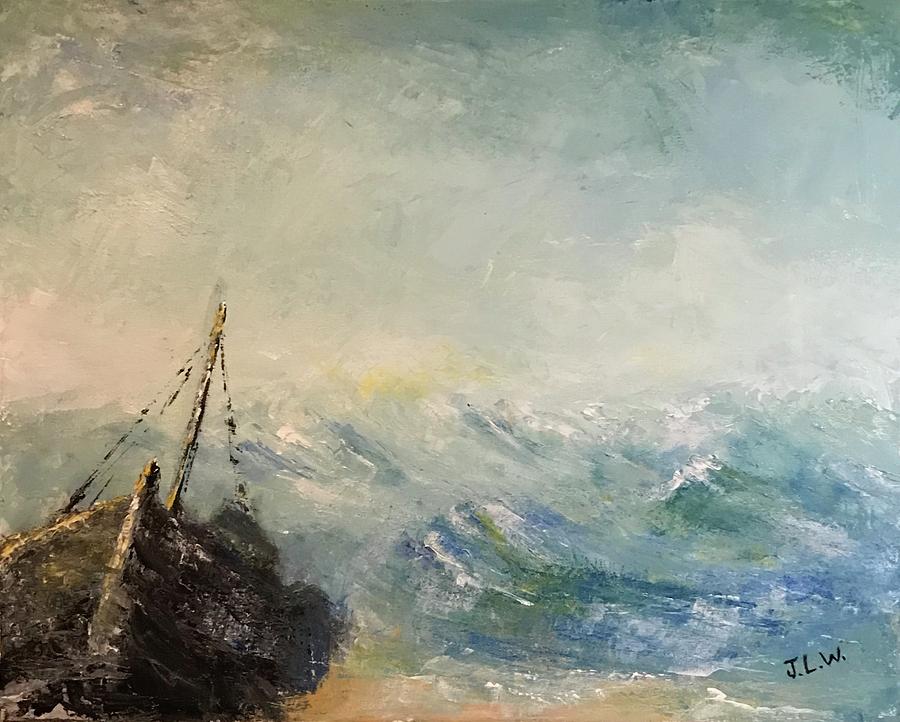Beach Painting - Shipwreck by Justin Lee Williams