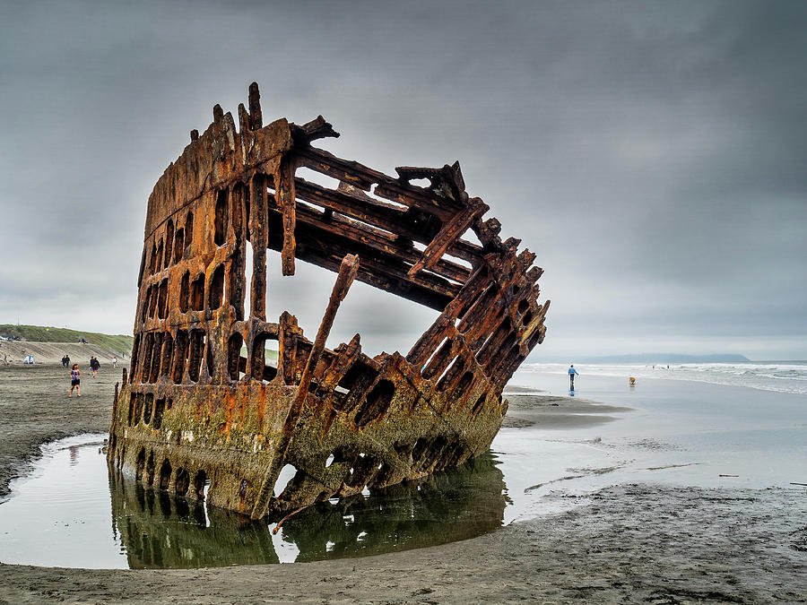 Shipwreck on Oregon Coast Photograph by Greg Nyquist