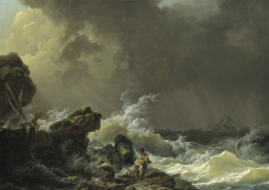 Shipwreck Painting by Philip James de Loutherbourg