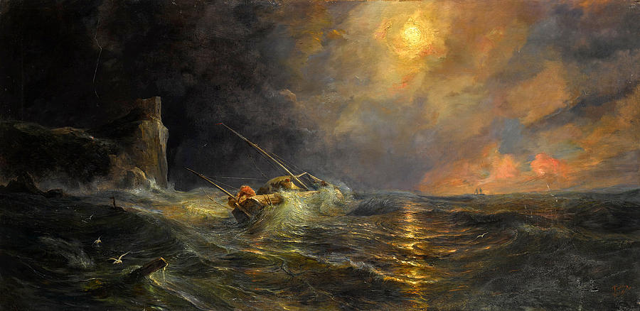 Shipwreck Painting by Theodore Gudin