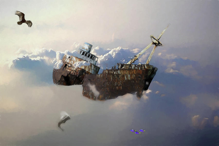 Shipwrecked Digital Art by John Haldane