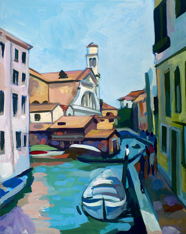 Shipyard in Venice Painting by Filip Mihail