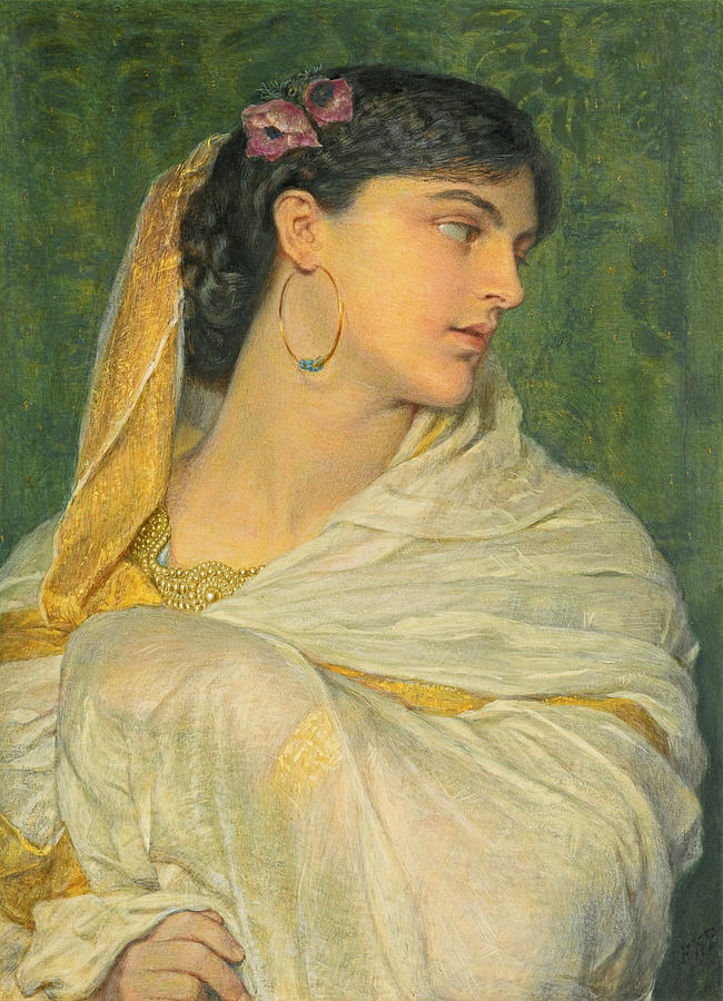 Shireen Drawing by Frederick William Burton