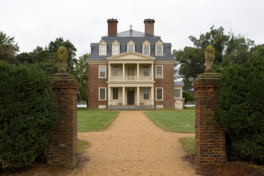 Architecture Photograph - Shirley Plantation by Mark Currier