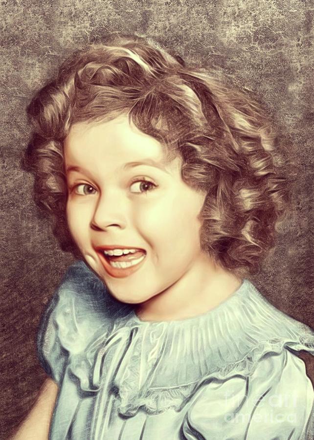 Hollywood Digital Art - Shirley Temple, Actress by Esoterica Art Agency