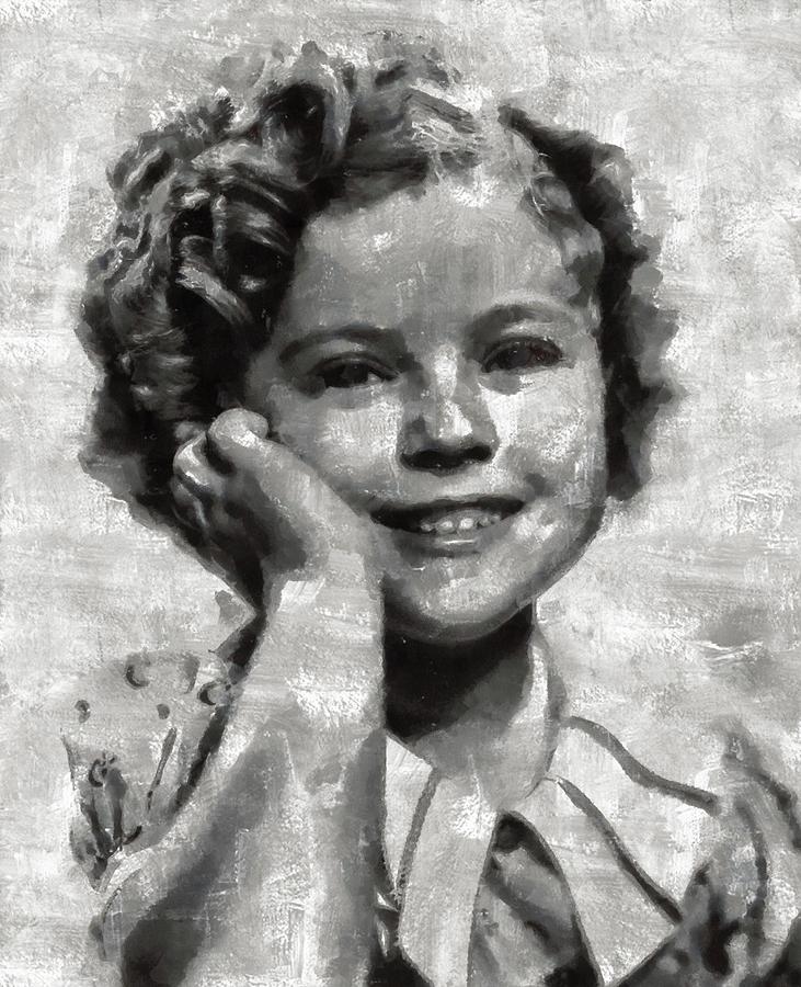 Shirley Temple By Mary Bassett Painting
