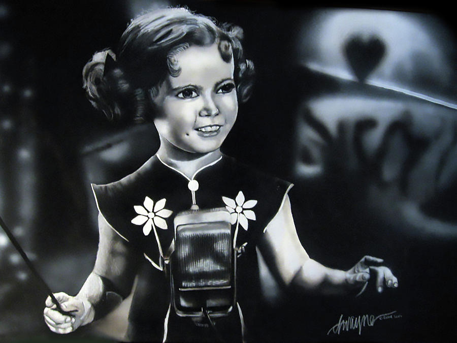 Shirley Temple Painting - Shirley Temple by Dwayne Lester