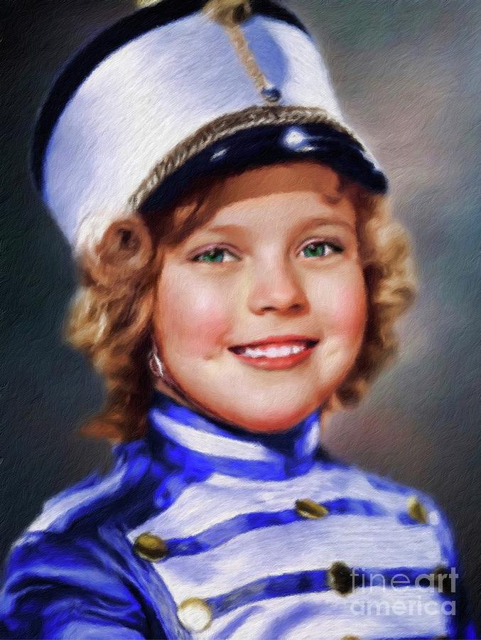 Hollywood Painting - Shirley Temple, Vintage Actress by Esoterica Art Agency