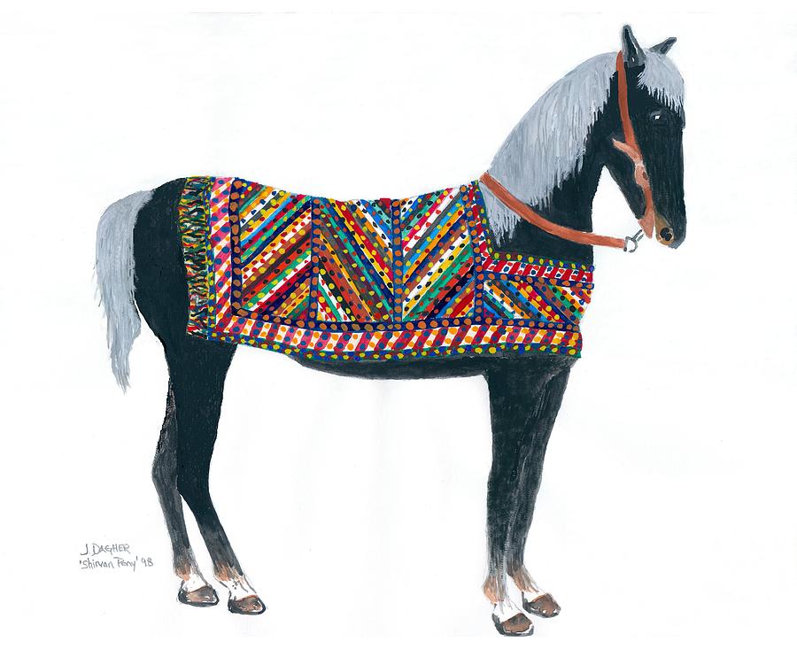 Shirvan Pony Painting by Joe Dagher